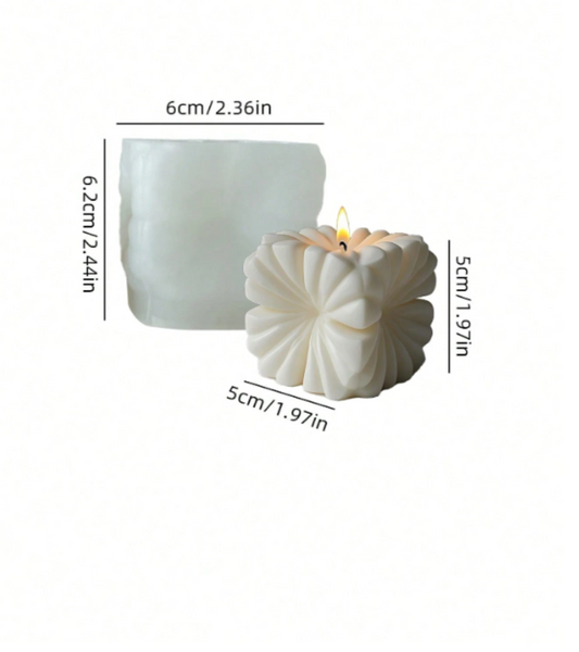 3D Cube Silicone Mold for Candle making