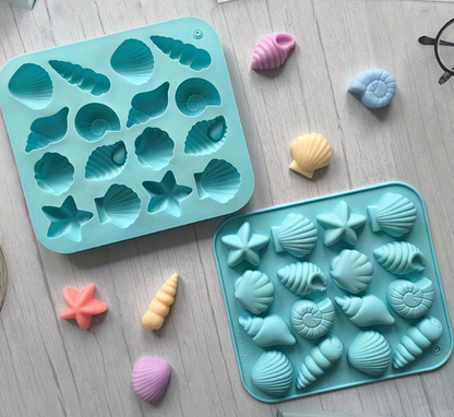 16-Cavity Sea Theme Shell Mold