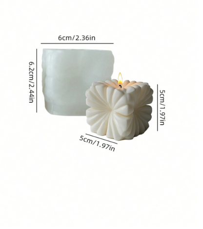 3D Cube Silicone Mold for Candle making
