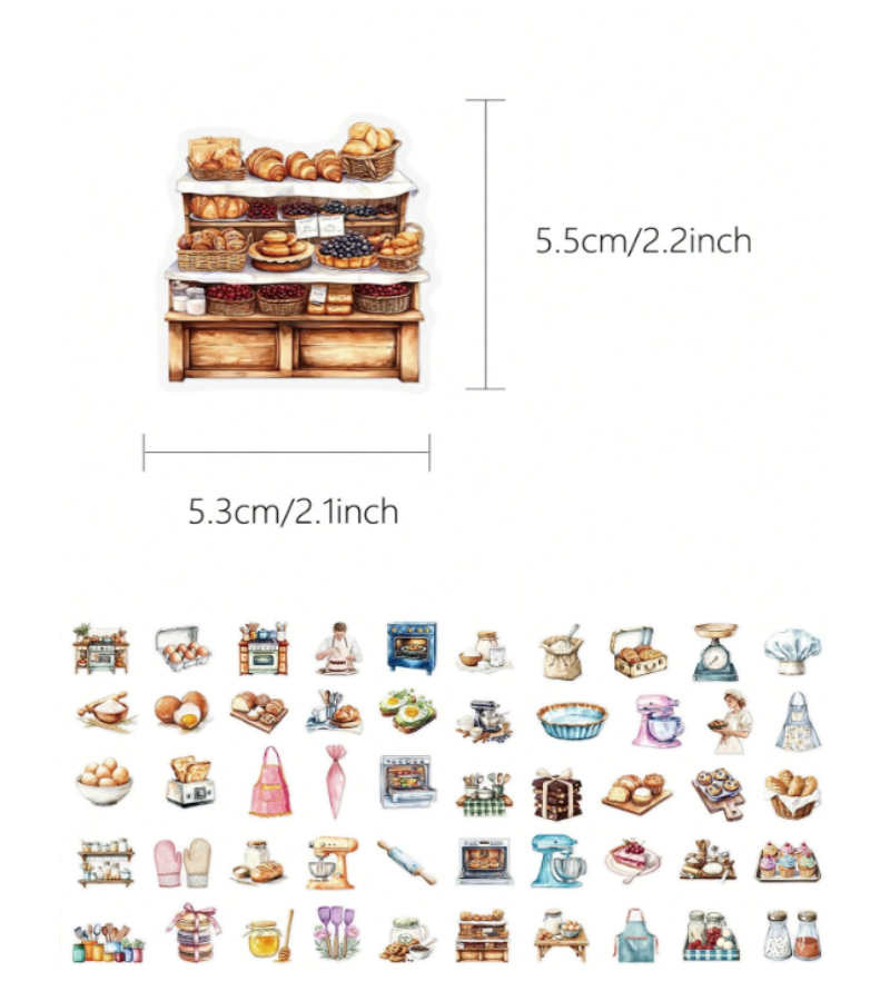 Bakery Style PET stickers for heat transfer