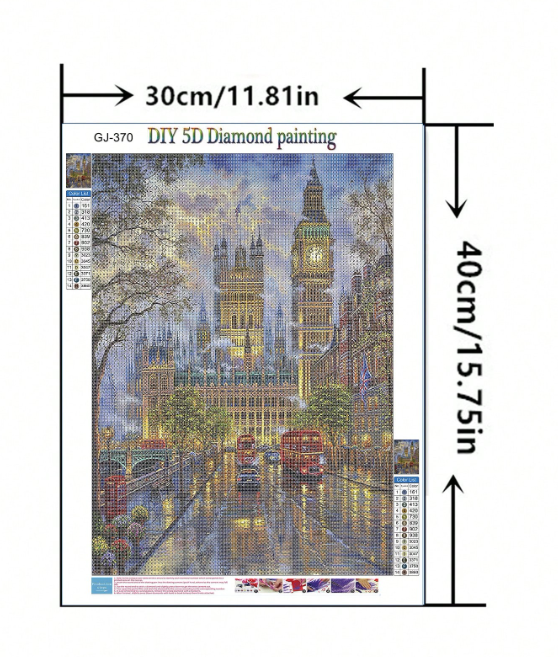 5D Diamond Painting Kit - Diamond Art Street Scenery