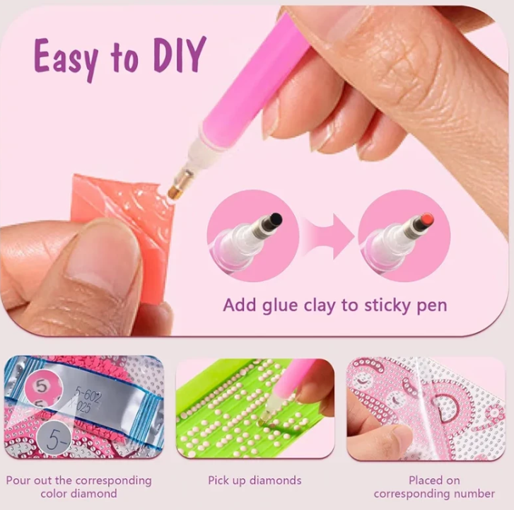 Sensoria 5D Diamond Art Kit – Fun DIY Cartoon Painting