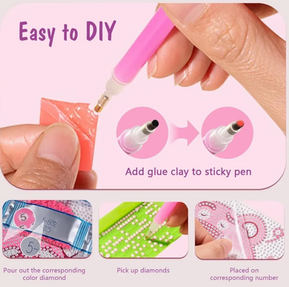 Sensoria 5D Diamond Art Kit – Fun DIY Cartoon Painting